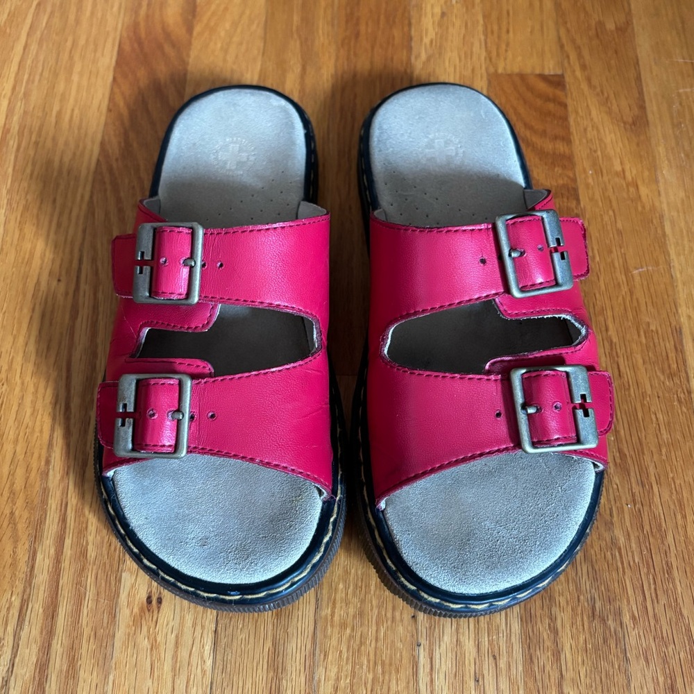 Dr Martens Red Sandals